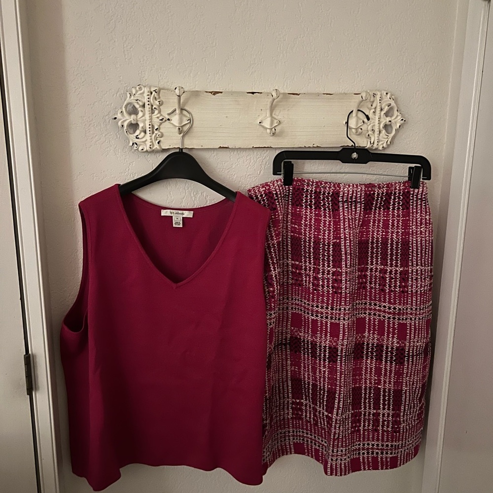 St John shell and skirt